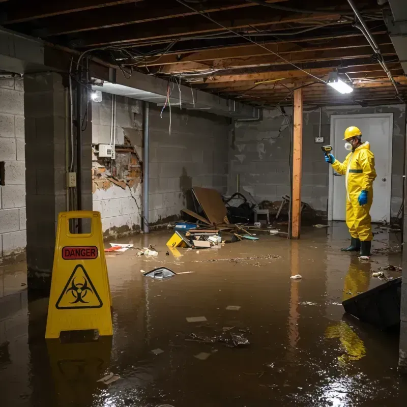 Flooded Basement Electrical Hazard in Seal Beach, CA Property